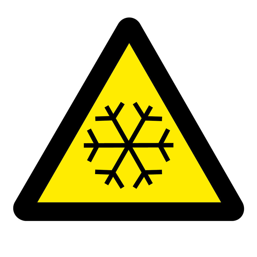 varningsskyltar- låg-temperatur-ISO-utskuren